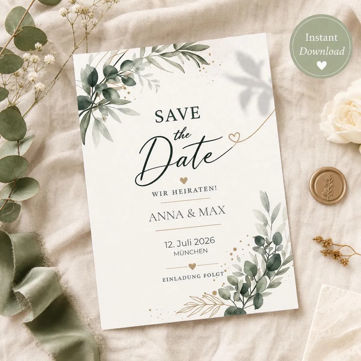 Save the Date Vorlage