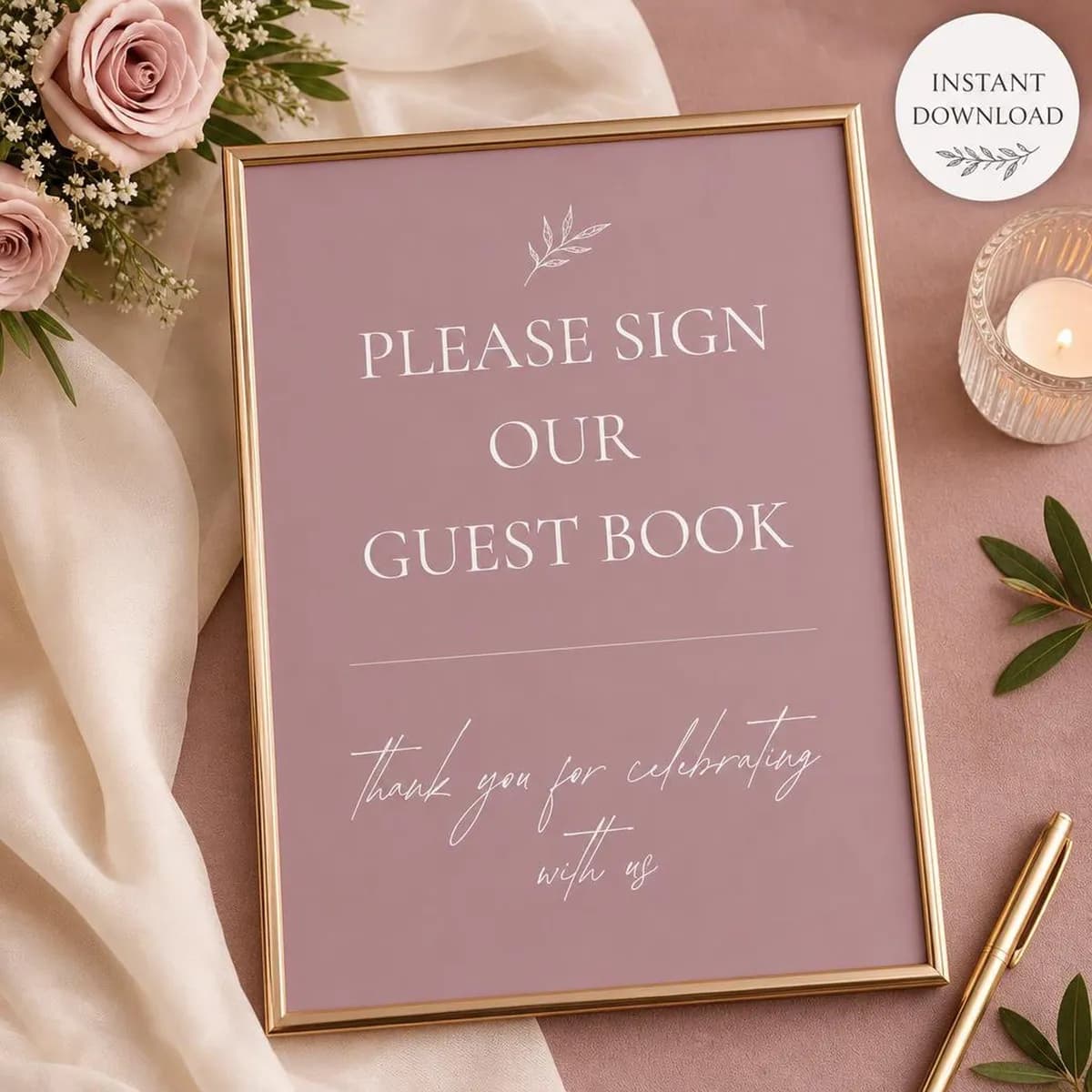 Wedding Guest Book Sign