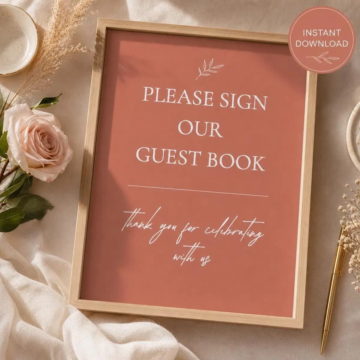 Wedding Guest Book Sign Printable