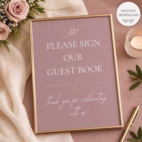 Wedding Guest Book Sign